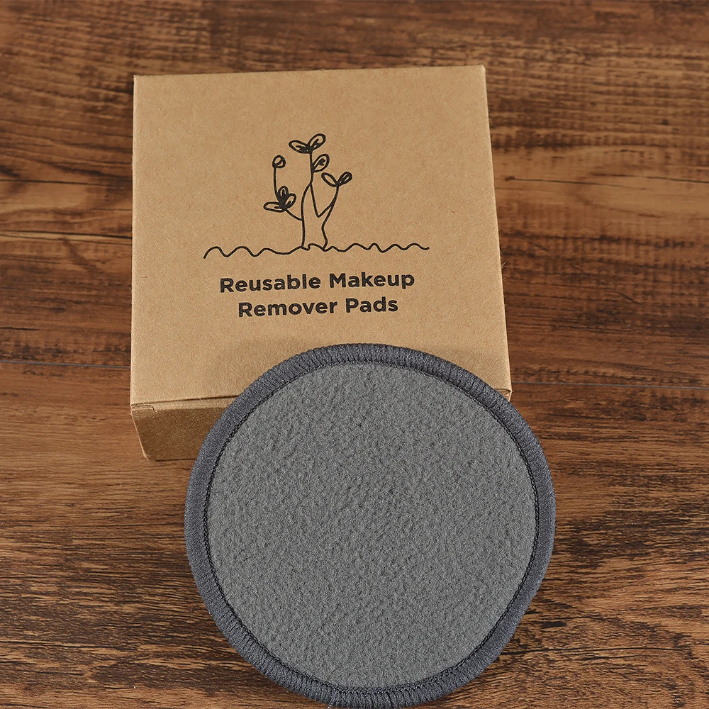 Cotton Demaquillant 10Pcs Bamboo Makeup Remover Reusable Cotton Pads Washable Rounds Clean Facial Cotton Reusable Makeup Tools