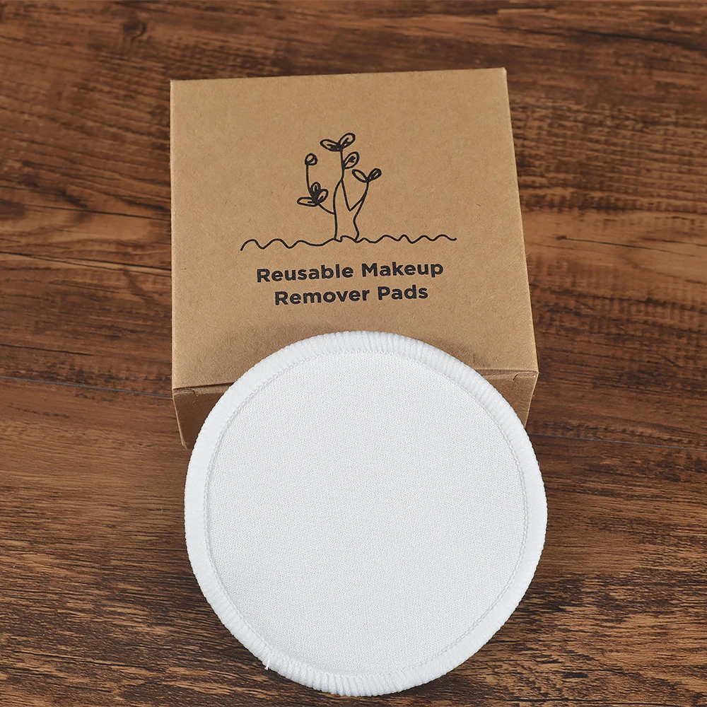 Cotton Demaquillant 10Pcs Bamboo Makeup Remover Reusable Cotton Pads Washable Rounds Clean Facial Cotton Reusable Makeup Tools