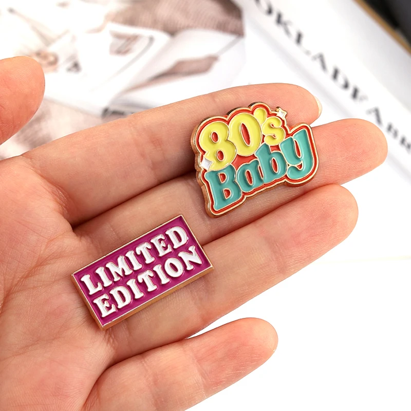 Cute But Psycho Enamel Pin 80s Baby No More Drama Is It Friday Yet Stu(Dying) Brooches Collar Badge Fun Quotes Jewelry Gift
