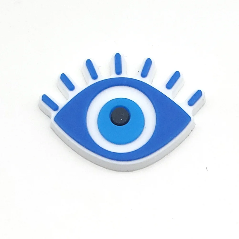 Evil Eyes Shoe Charms for Crocs Accessories Women Clogs Pins Men Badges Kids Sandals Jeans Boy Girls Decorations Buckle Shoes