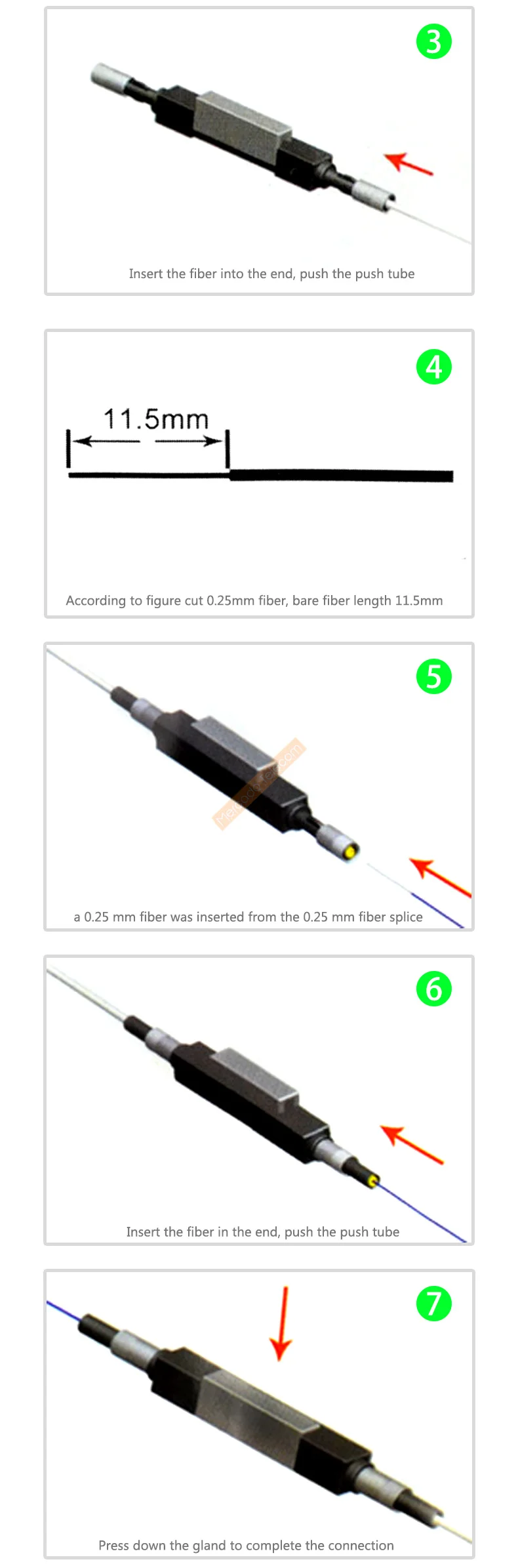 Brand New L925B Fiber Optic Quick Connector Optical Fiber Mechanical Splice for Drop Cable cold connector