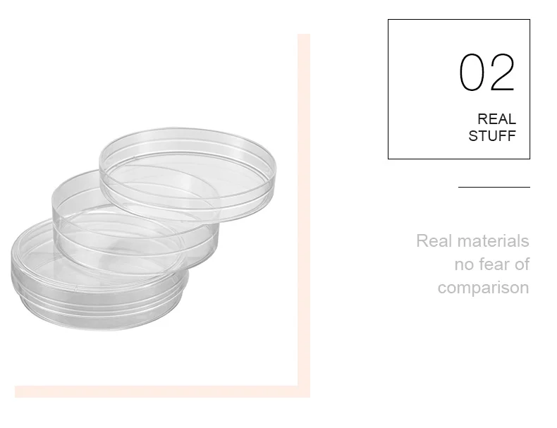 10PCS 60mm Clear Petri Dishes Affordable For Microorganisms Cell Plastic Clear Sterile Chemical Instrument