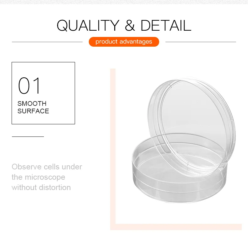 10PCS 60mm Clear Petri Dishes Affordable For Microorganisms Cell Plastic Clear Sterile Chemical Instrument