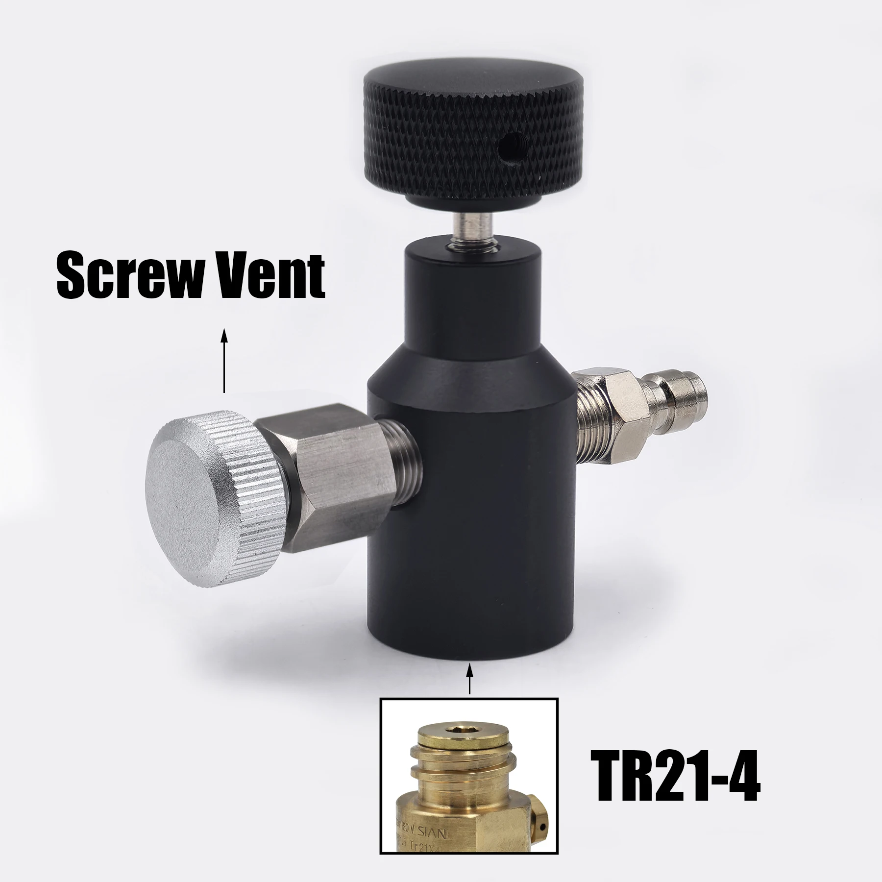 Sparking Water Maker Cylinder CO2 Filling Station, Carbon Dioxide Tank Refill Adapter Connector W21.8-14 or G3/4 or CGA320
