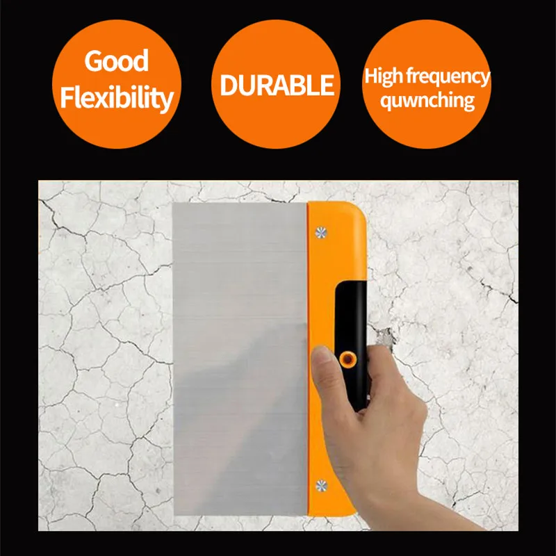 4/6/8/10Inch Stainless Steel Putty Knife Paint Tool Putty Scraper Plaster Shovel Filling Spatula Wallpaper Scraper Wall Decor