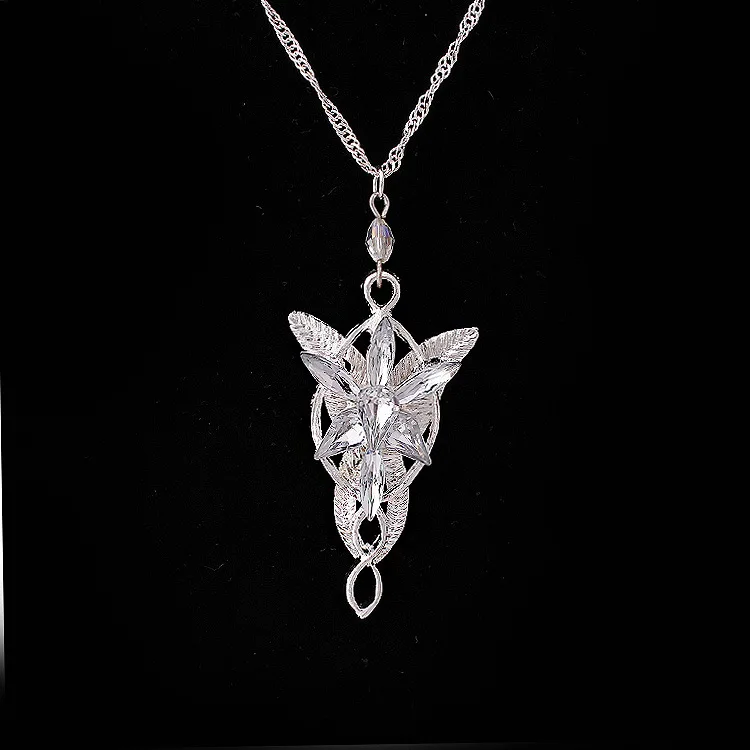 Fashion The Lord Necklace of Arwen Evenstar Pendent Necklace Jewelry Crystal Twilight Star Pendent Torque Gift for Women