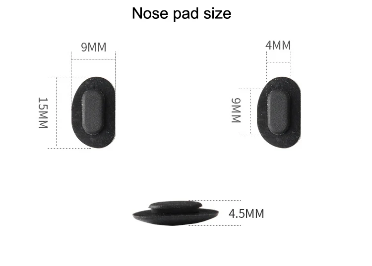 1pc Metal Eyeglasses Bridge Glasses Nose Pad Arm Plastic Acetate Optical Frame Accessory 1109