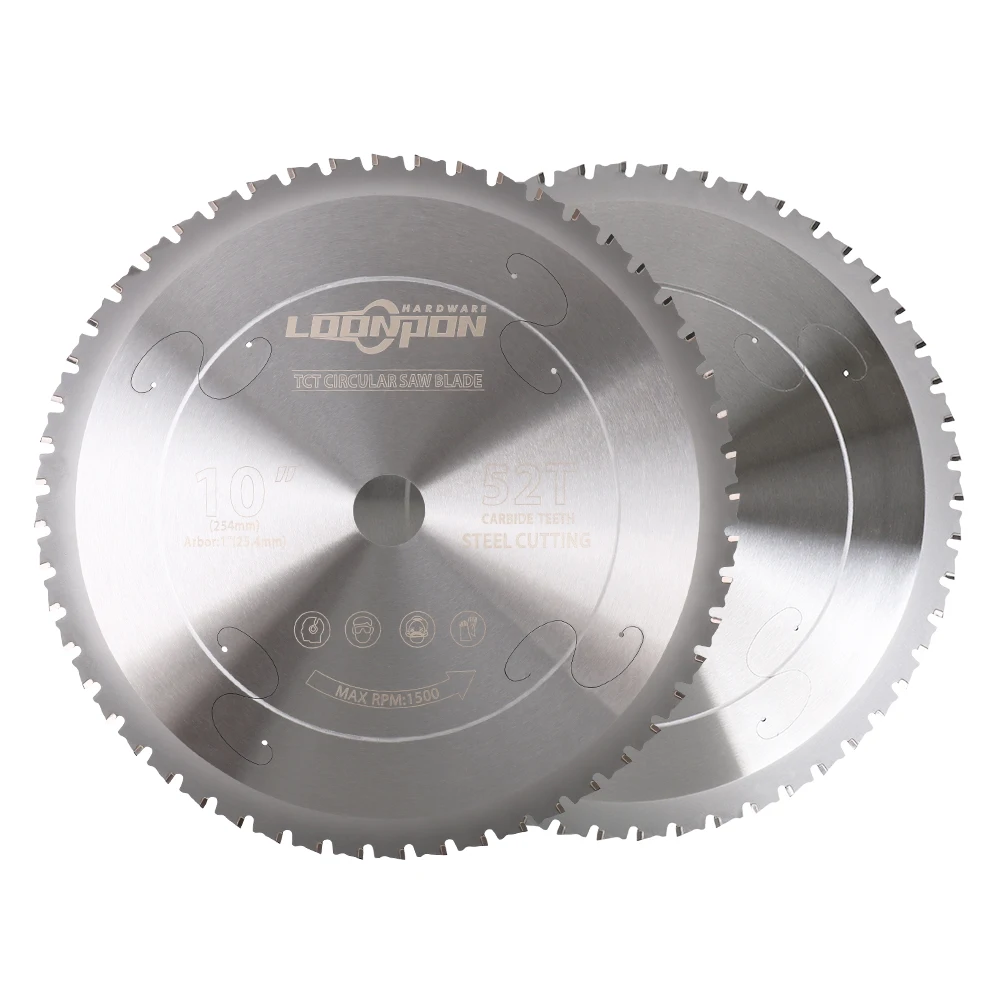 Metal Cutting Blade 254mm/10inch 52T Carbide Circular Saw Blade For Iron Steel Metal Cutting Disc Blade Blades