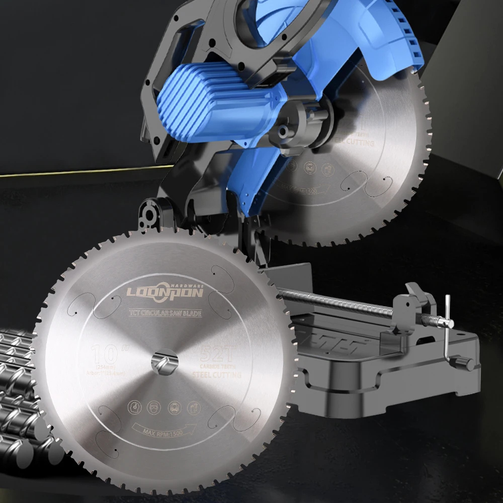 Metal Cutting Blade 254mm/10inch 52T Carbide Circular Saw Blade For Iron Steel Metal Cutting Disc Blade Blades