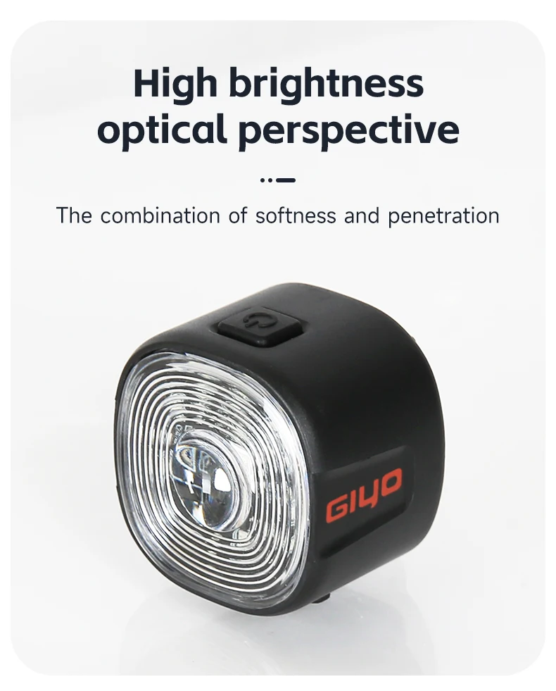 GIYO Cycling Safety Rear Light MTB 7 Colors Smart Brake Sensing IP66 Waterproof Bicycle Taillight USB Rechargeable Bike Lamp