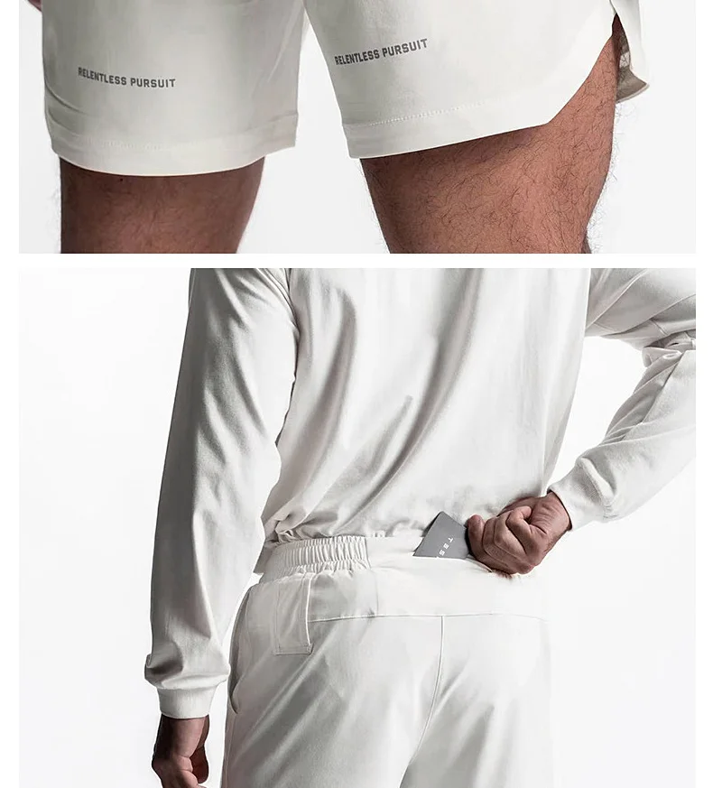 Mens Gym Training Shorts Men Sweat Sports Casual Clothing Fitness Workout Running Quick-Drying Compression Shorts Sweatpants