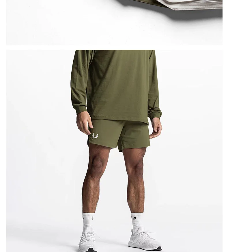 Mens Gym Training Shorts Men Sweat Sports Casual Clothing Fitness Workout Running Quick-Drying Compression Shorts Sweatpants
