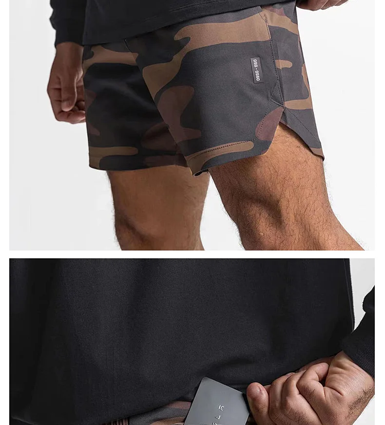 Mens Gym Training Shorts Men Sweat Sports Casual Clothing Fitness Workout Running Quick-Drying Compression Shorts Sweatpants