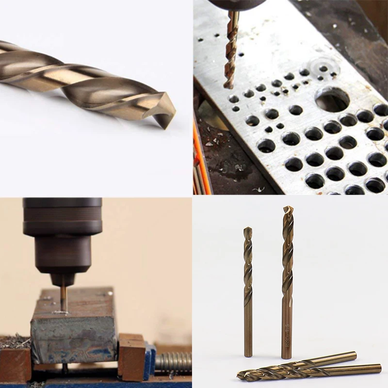 5-10pcs 1-13mm HSS M35 Cobalt Twist Drill Bit Set Solid Tungsten Bits For Stainless Steel Aluminum Iron Wood Metal Drill bits