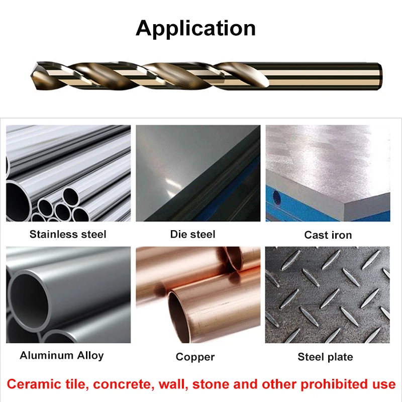5-10pcs 1-13mm HSS M35 Cobalt Twist Drill Bit Set Solid Tungsten Bits For Stainless Steel Aluminum Iron Wood Metal Drill bits