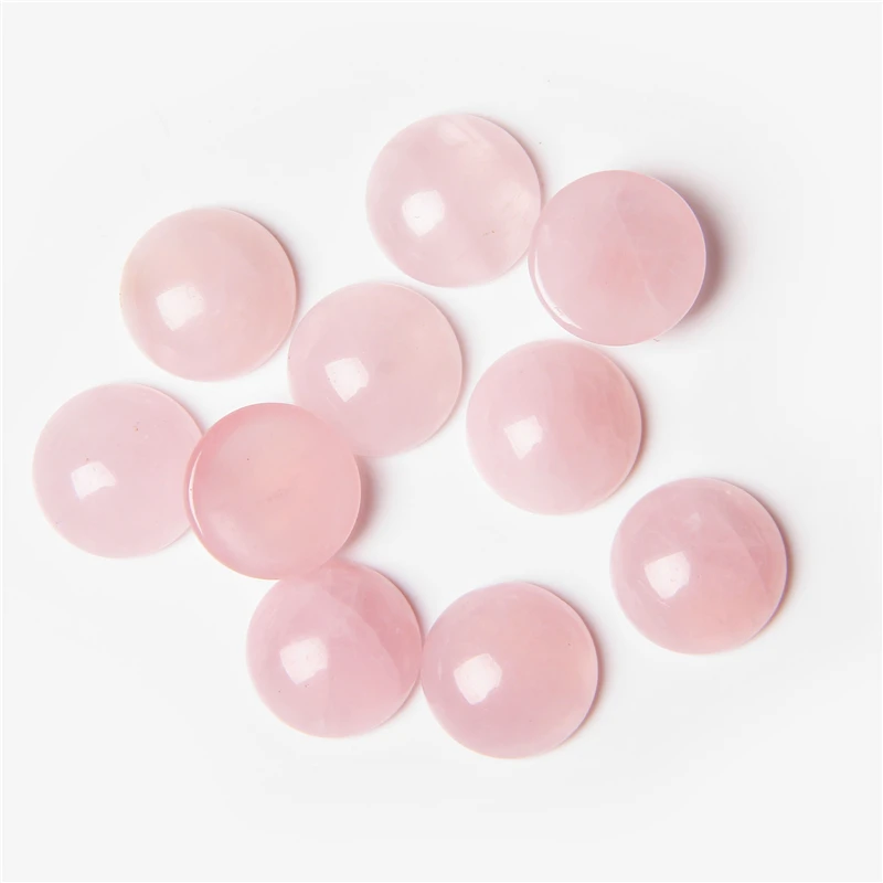 10Pcs/Lot Natural Stone Cabochon Beads 4 6 8 10 12 14mm Smooth Cabochon Cameo Round Bead for Jewelry Making DIY Rings Necklaces