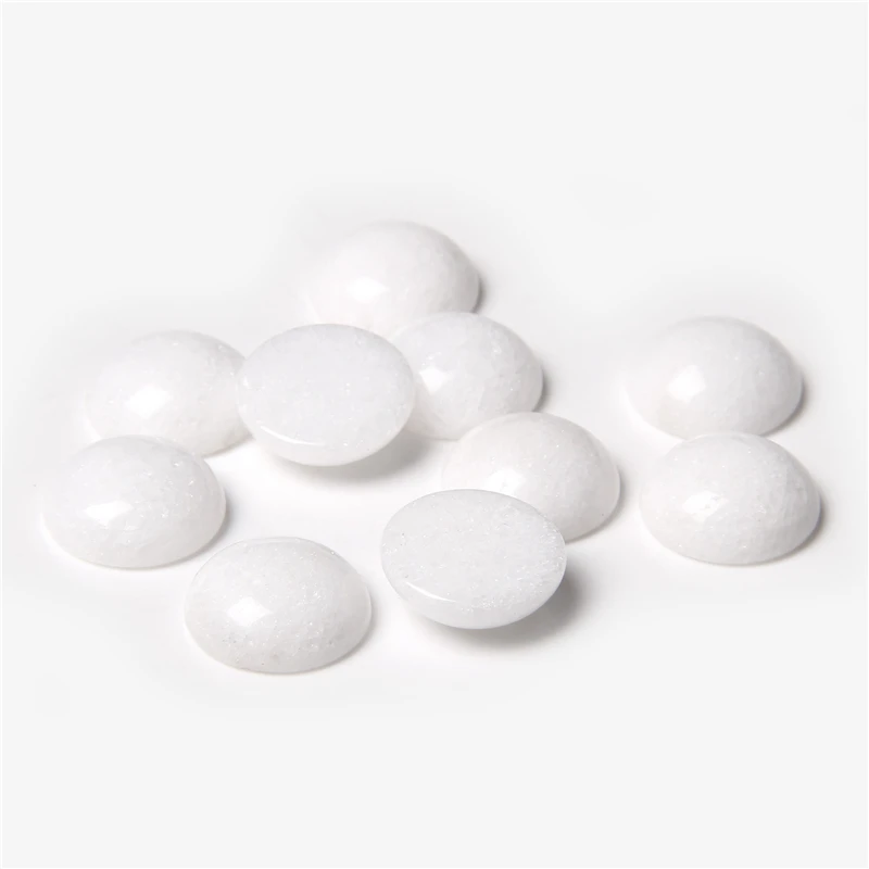 10Pcs/Lot Natural Stone Cabochon Beads 4 6 8 10 12 14mm Smooth Cabochon Cameo Round Bead for Jewelry Making DIY Rings Necklaces