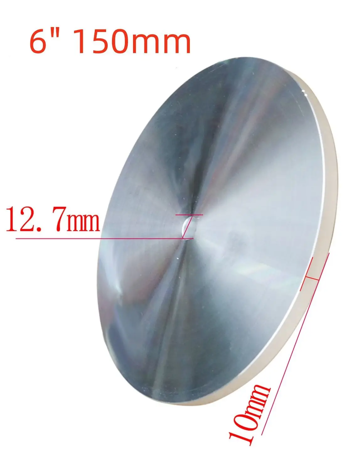 6inch/8inch 12.7mm Aluminum Master Lap Polishing Plate Holder for Diamond Grinding Pad / Sanding Disc Grinding Pads