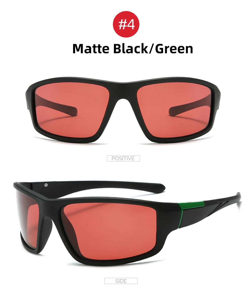 VIVIBEE Fishing Sunglasses Red Polarized Men TAC Homomorphic Angling Goggles Women Sports Outdoor Shades