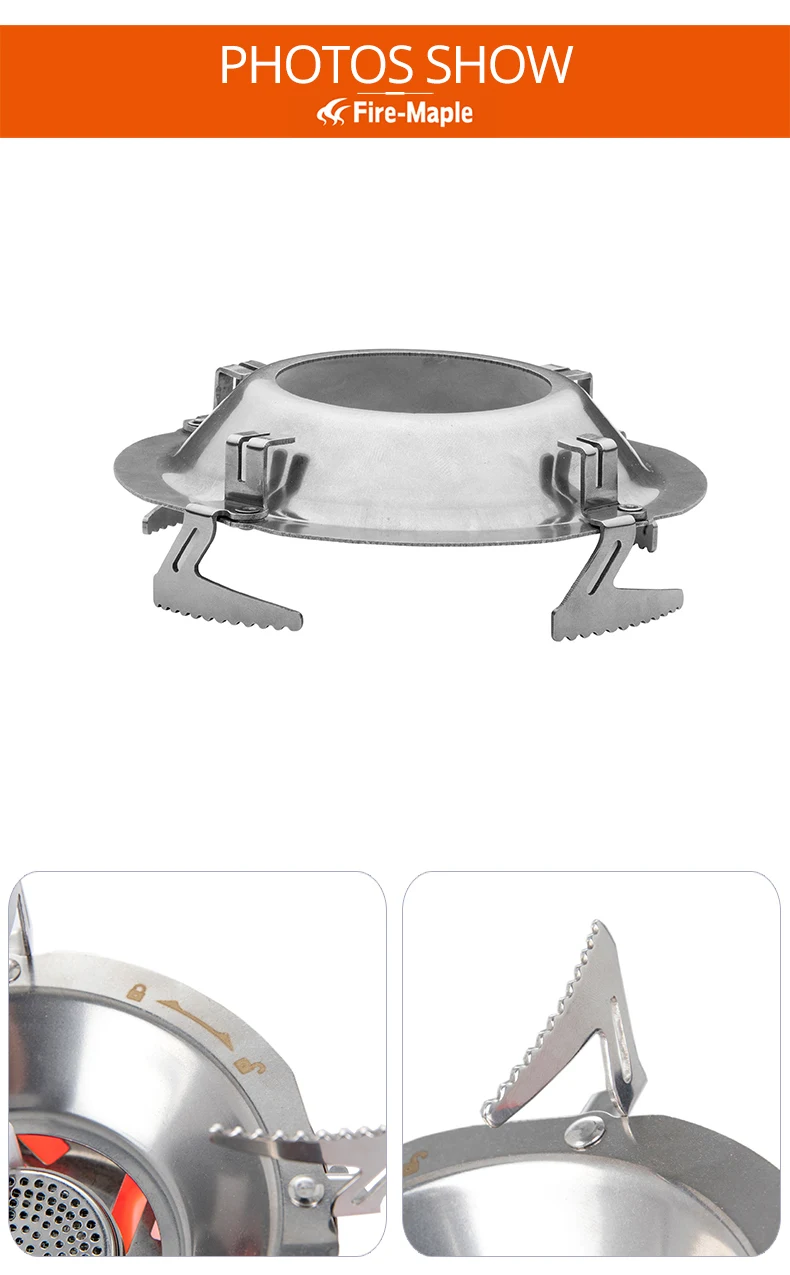Fire Maple Stainless Steel Gas Stove Spare Pot Holder Pots Stander Suitable for Fixed Star X1 X2 X3 Cooking System 65g FMS-X2-H