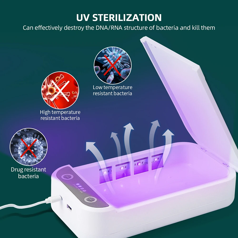 Electric UV Sterilizer Aromatherapy Box Ultraviolet Ray Disinfection Box Anti Bacteria Machine For Daily Life Strong Weak Light