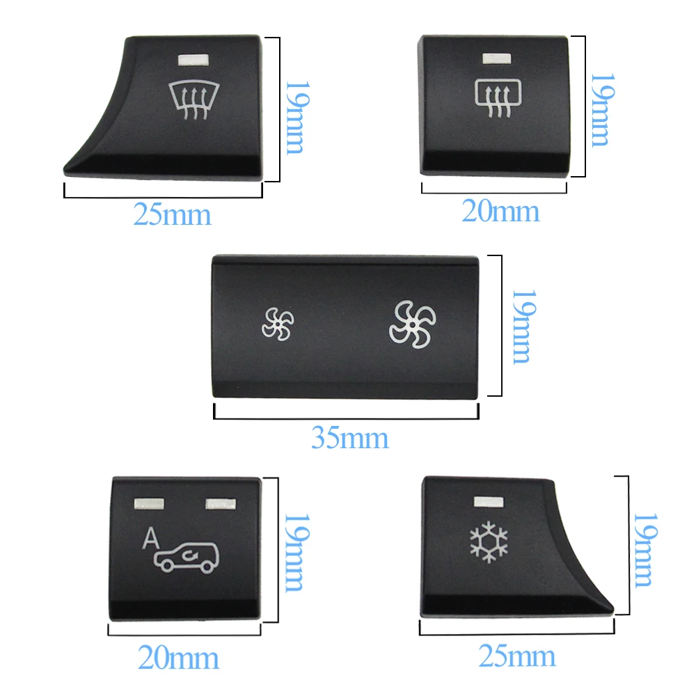Dashboard Ventilation Heater Climate Circulation Button AC Volume Adjustment Switch Cover For BMW X5 X6 E70 E71 E72 64119310445
