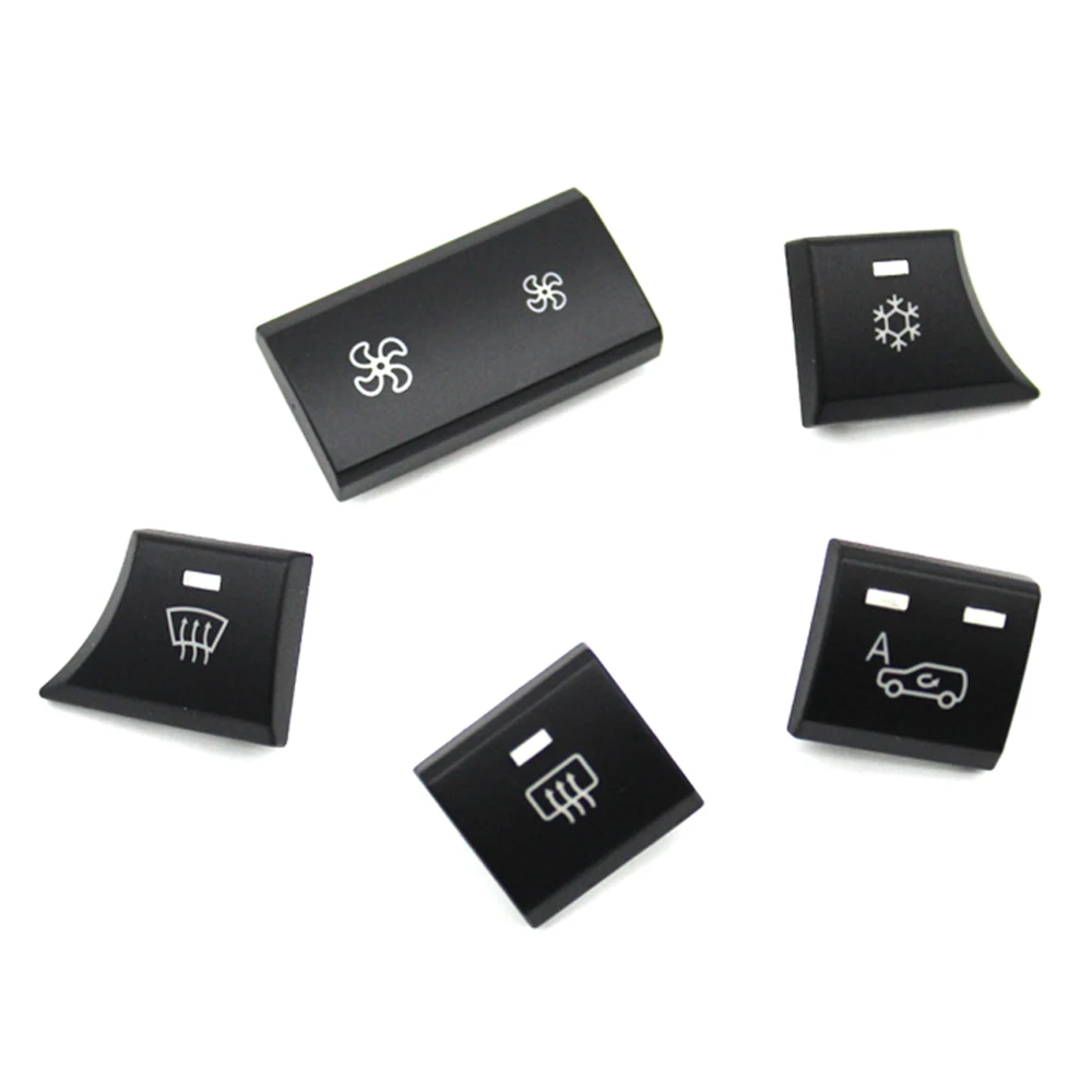 Dashboard Ventilation Heater Climate Circulation Button AC Volume Adjustment Switch Cover For BMW X5 X6 E70 E71 E72 64119310445