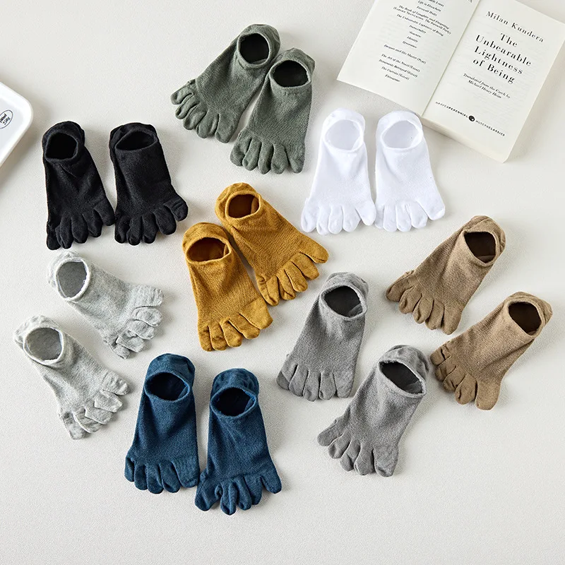 Hot Sales! Five Finger Socks Men Women Slipper Toe Socks Mesh Hollow No Show Socks Sweat-absorbing Boat Sock Ankle Short Socks