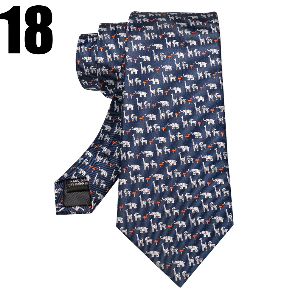 EASTEPIC 8 cm Red Blue Jacquard Ties for Men Men's Necktie Quality Accessory Business Gift Fox Dragon Flamingo Snail Duck Animal