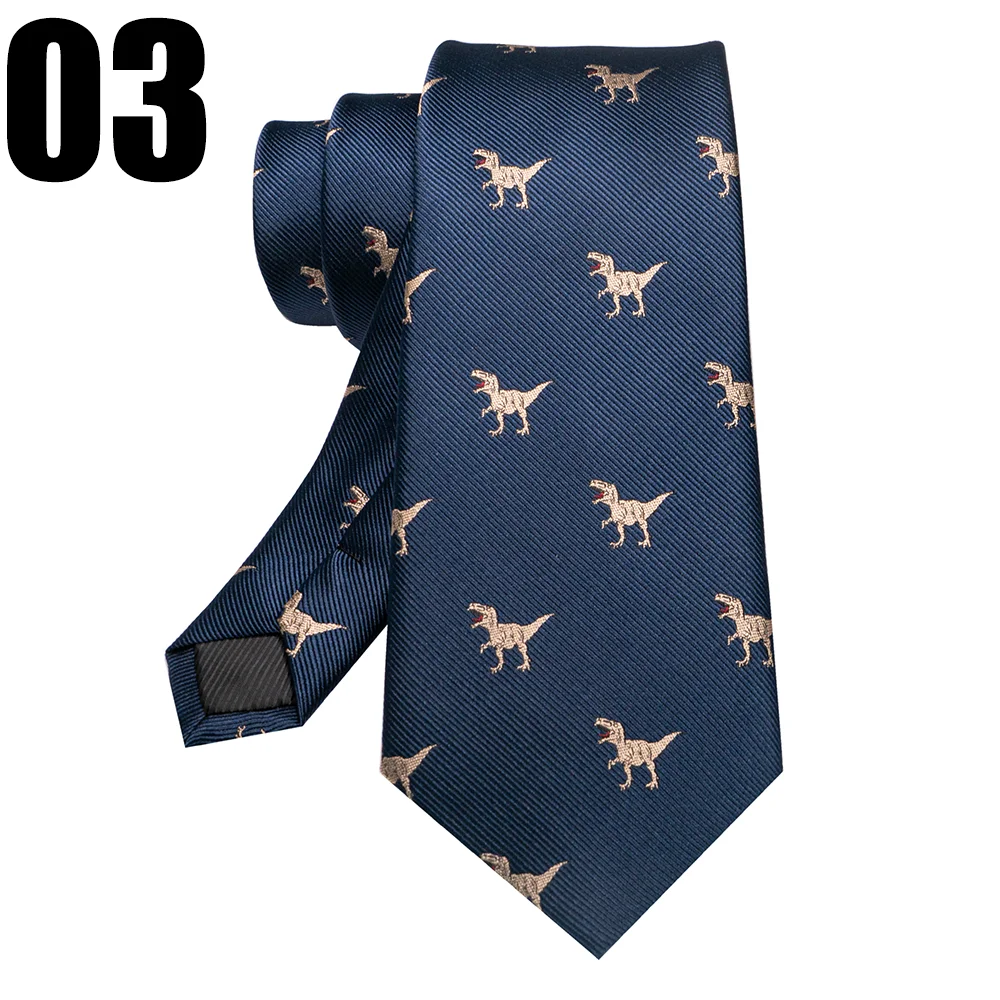 EASTEPIC 8 cm Red Blue Jacquard Ties for Men Men's Necktie Quality Accessory Business Gift Fox Dragon Flamingo Snail Duck Animal