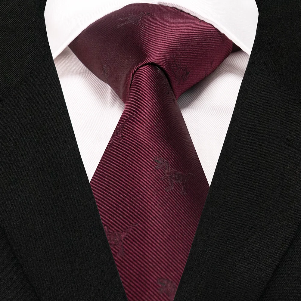 EASTEPIC 8 cm Red Blue Jacquard Ties for Men Men's Necktie Quality Accessory Business Gift Fox Dragon Flamingo Snail Duck Animal