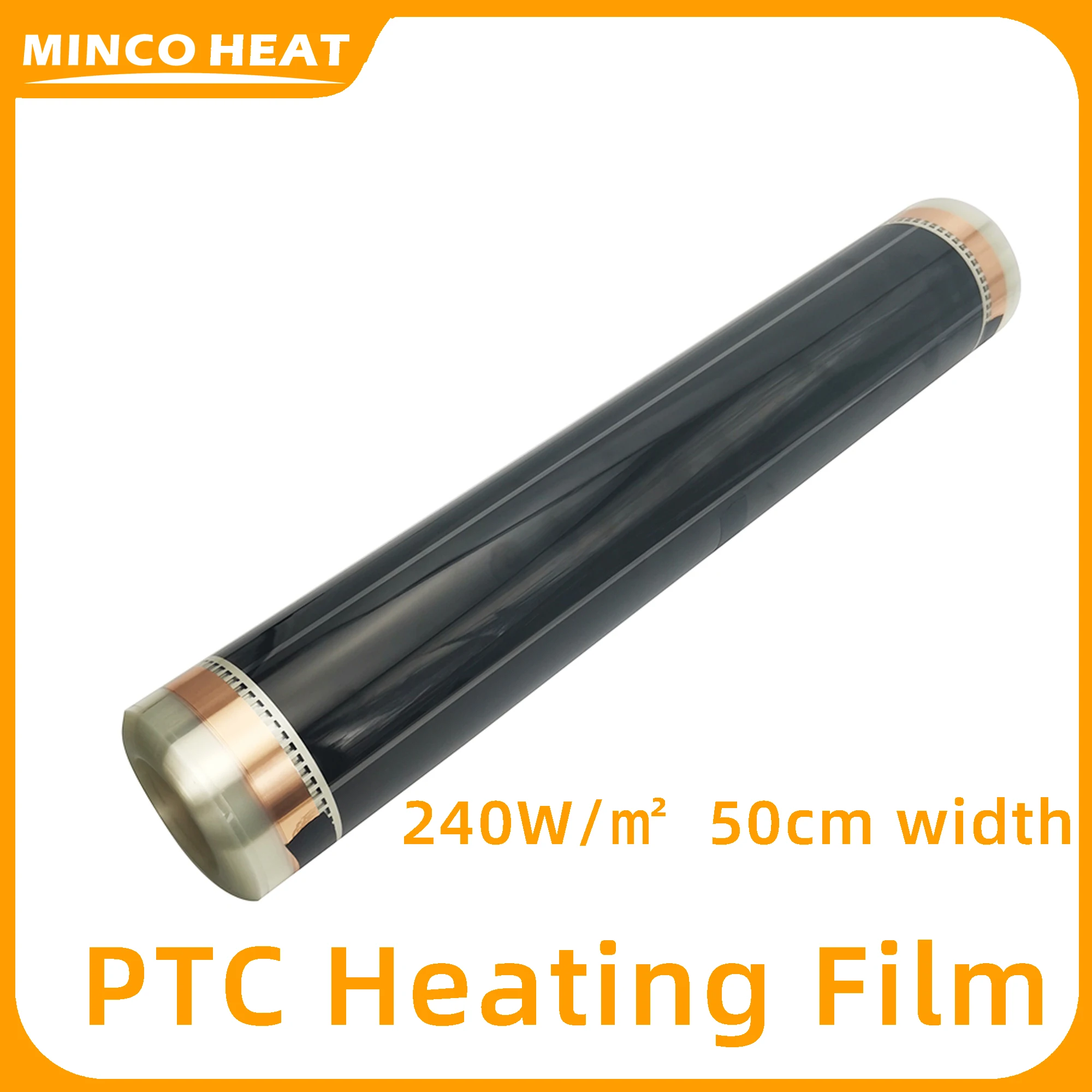 Minco Heat 12K 5-200 Meters 33ohm/m Carbon Fiber Heating Cable Infrared Warm Floor Red Russian Warehouse with Insulation Kits