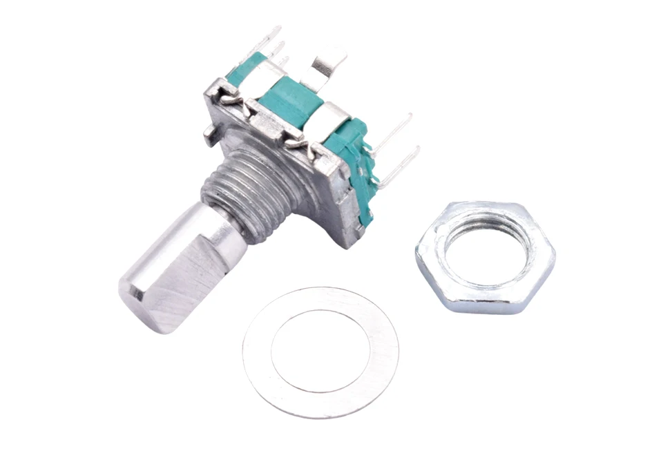 5/10pcs 20 Position Incremental 360 Rotary Encoder Knob Button Switch EC11 Arduino Digital Potentiometer 15/20mm Plum Half Shaft