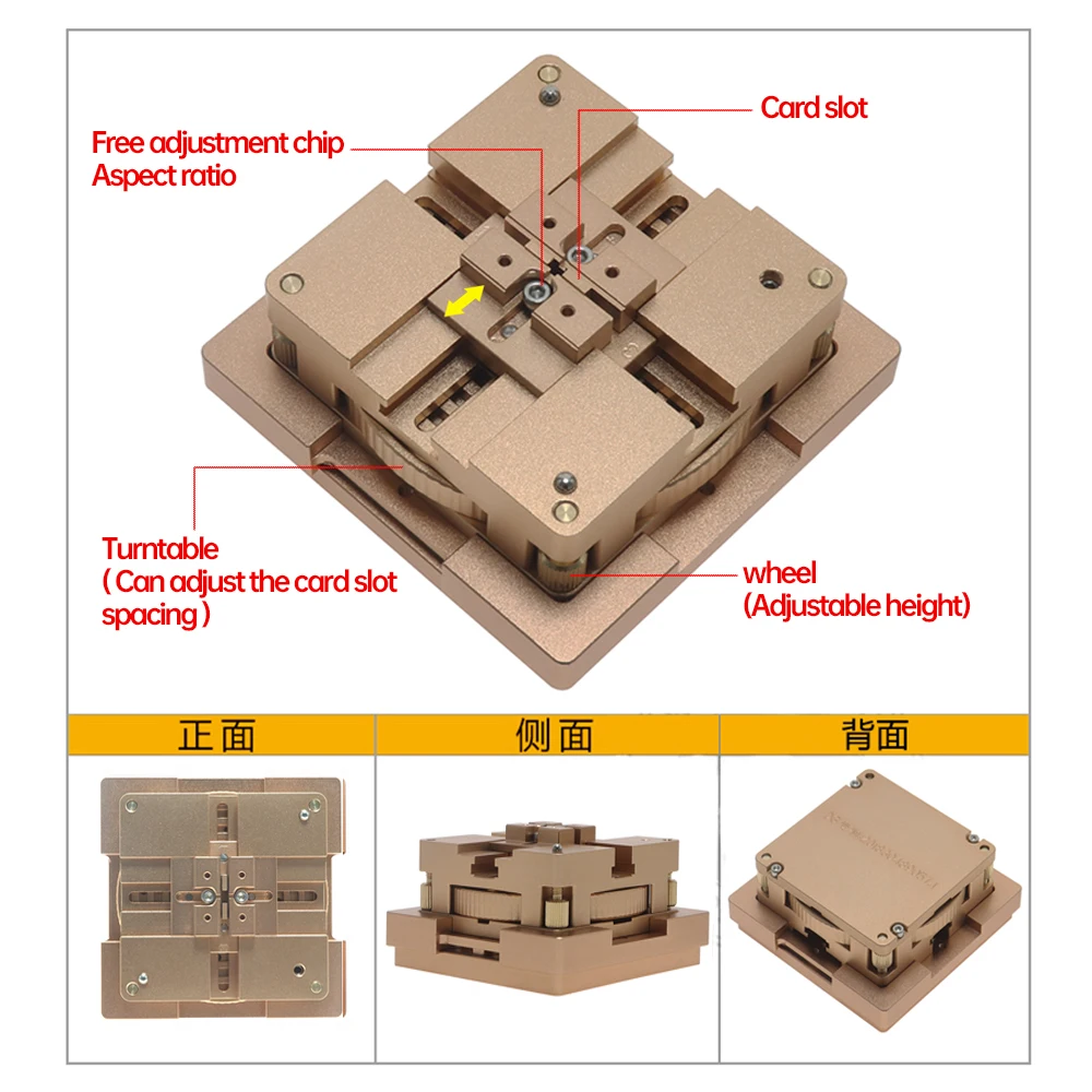 80mm/90mm Aluminium Alloy BGA Reballing Station Kit 90*90mm BGA Reballing Station with 10/PCS BGA Universal Stencil Solder Balls