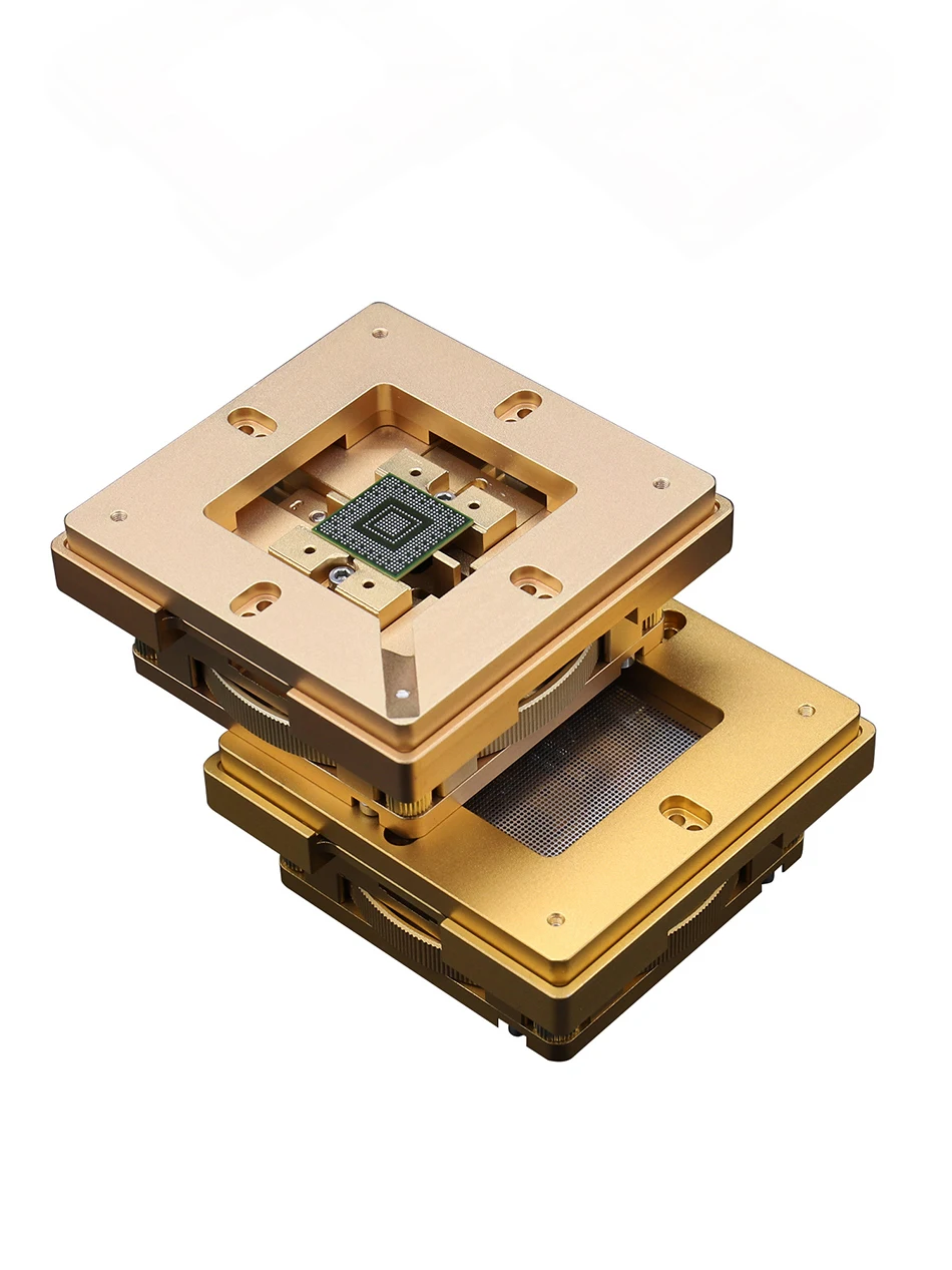 80mm/90mm Aluminium Alloy BGA Reballing Station Kit 90*90mm BGA Reballing Station with 10/PCS BGA Universal Stencil Solder Balls