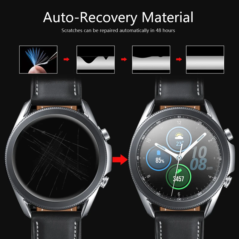 Protective Hydrogel Film on Garmin Fenix 8 E 7X 7S 7 6X 6S 6 Pro Fenix 5X 5S 5 Plus Solar AMOLED Screen Protector Foil Guard