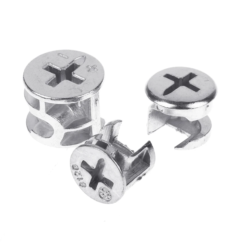 10PCS Thickening Three In One Connector Eccentric Wheel Furniture Drawer Lock Screw Fastener Furniture Connector Furniture