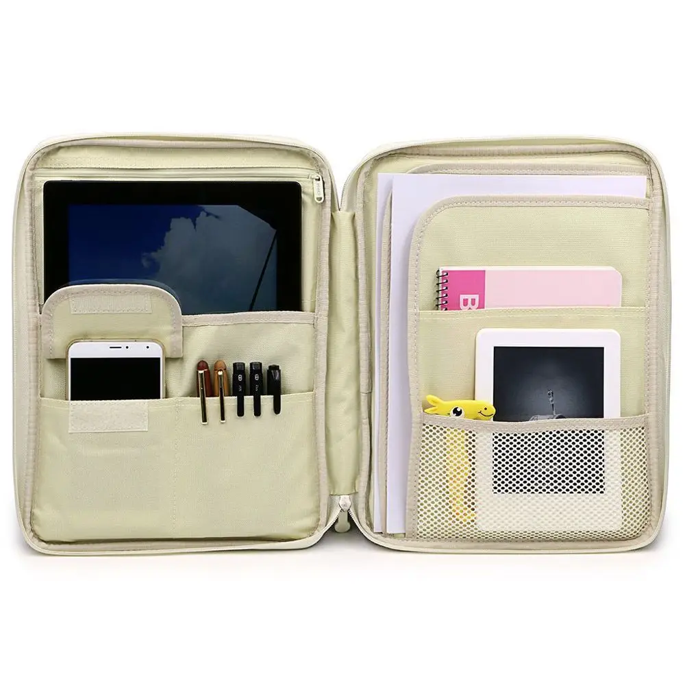 Travel A4 Portfolio Zipped Conference Folder Document Case Bag File Organizer Multi-function Conference Package