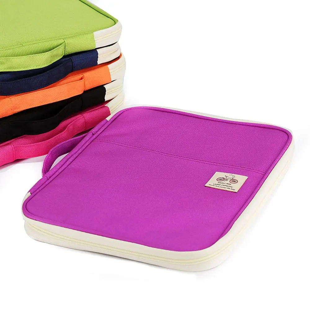 Travel A4 Portfolio Zipped Conference Folder Document Case Bag File Organizer Multi-function Conference Package