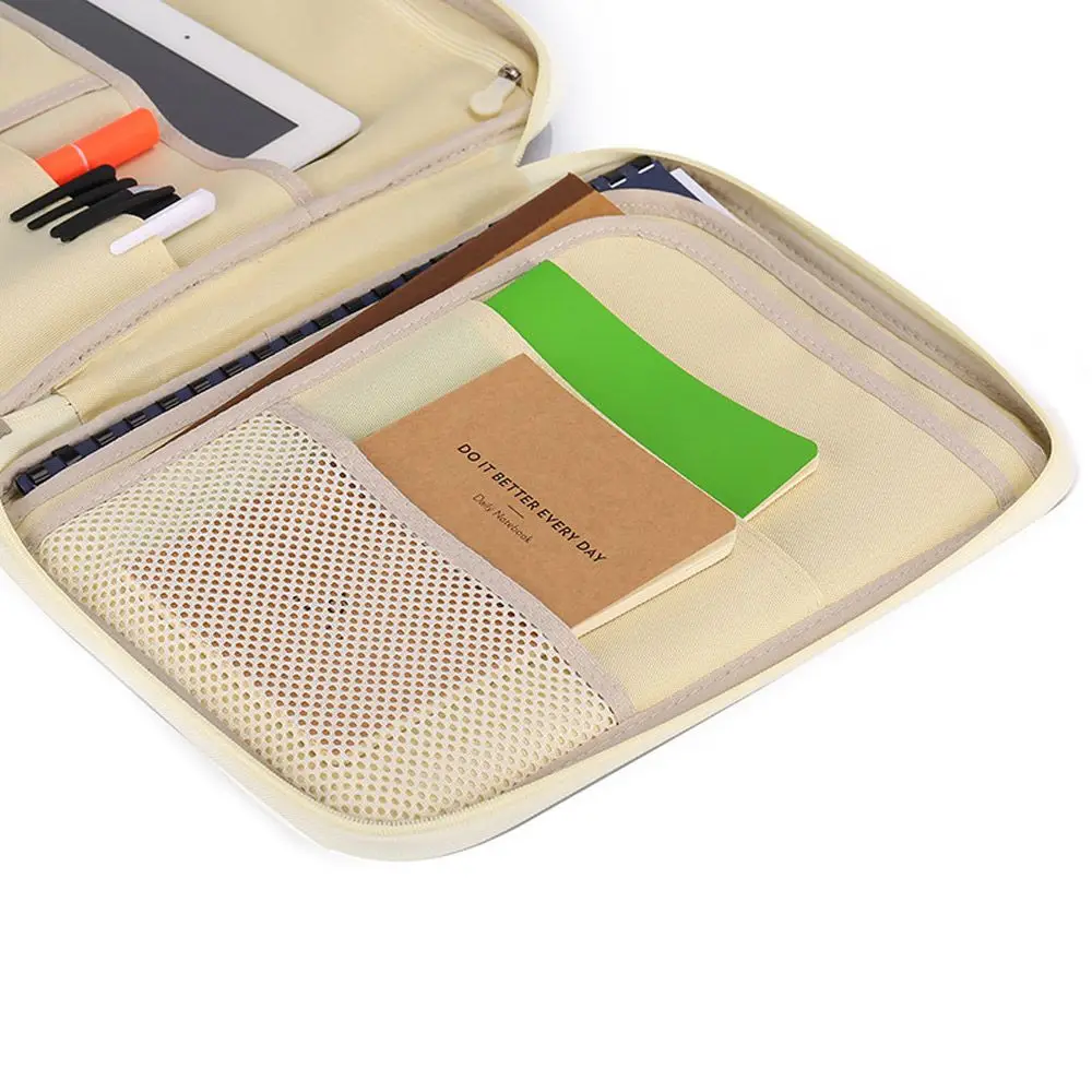 Travel A4 Portfolio Zipped Conference Folder Document Case Bag File Organizer Multi-function Conference Package