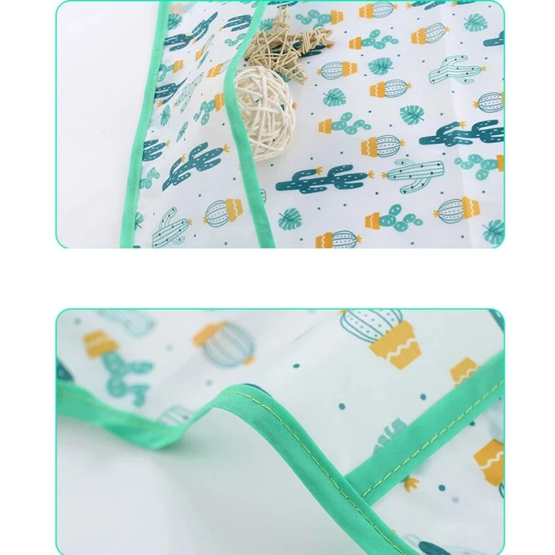 2025New Cute Baby Bibs Children Baby Stuff Toddler Waterproof Long Sleeve Art Smock Feeding Bib Apron for Kids 0-6 Years