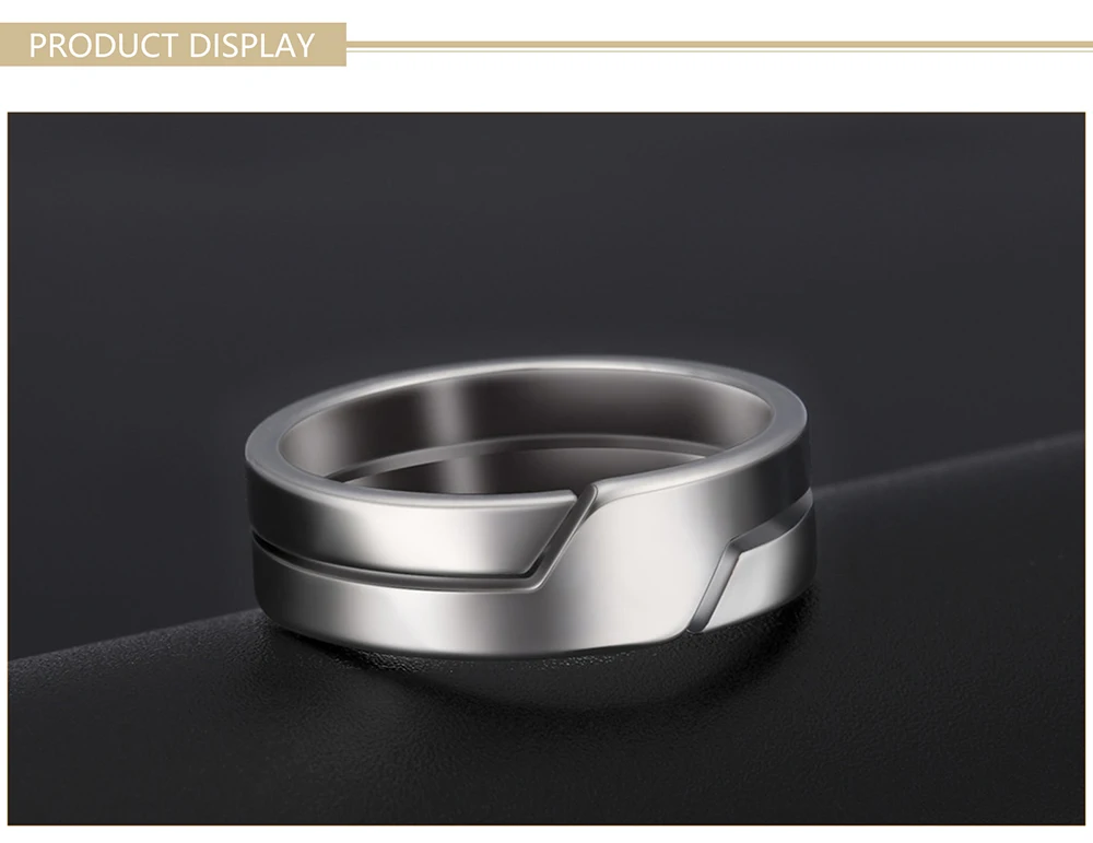 Skyrim Fashion Simple Stainless Steel Couple Ring for Men Women Casual Finger Rings Jewelry Engagement Anniversary Gift 2025 New