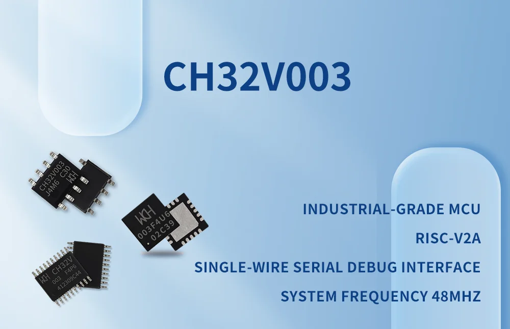 50Pcs/Lot CH32V003 Industrial-grade MCU, RISC-V2A, Single-wire Serial Debug Interface, System Frequency 48MHz