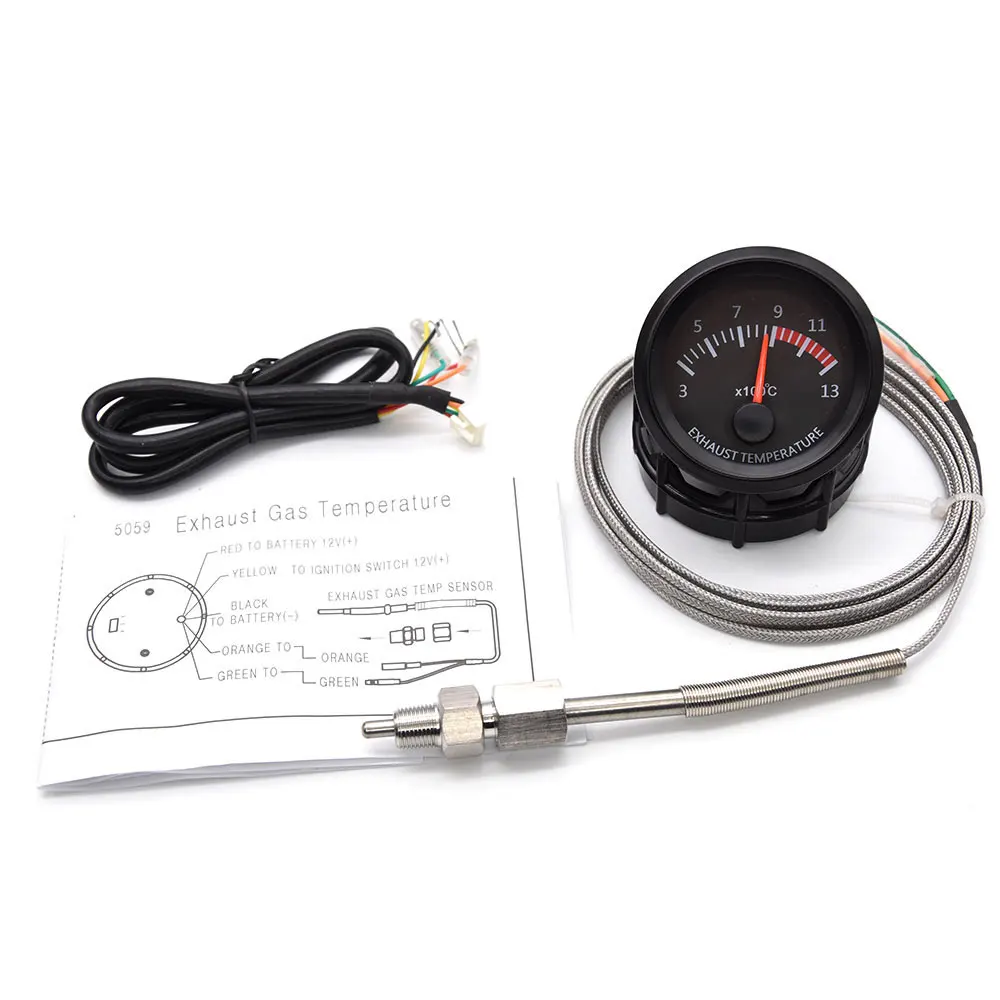 Universal 2'' 52MM Water Temperature Gauge 40-120℃ Oil Temp Gauge Oil Pressure Tachometer Vacuum Meter Digital 12V Car