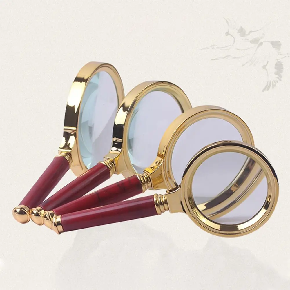 10 X Portable Handle Handheld Magnifying Glass Magnifier High-Magnification High-Definition for Jewelry Loupe 70/80/90/100mm
