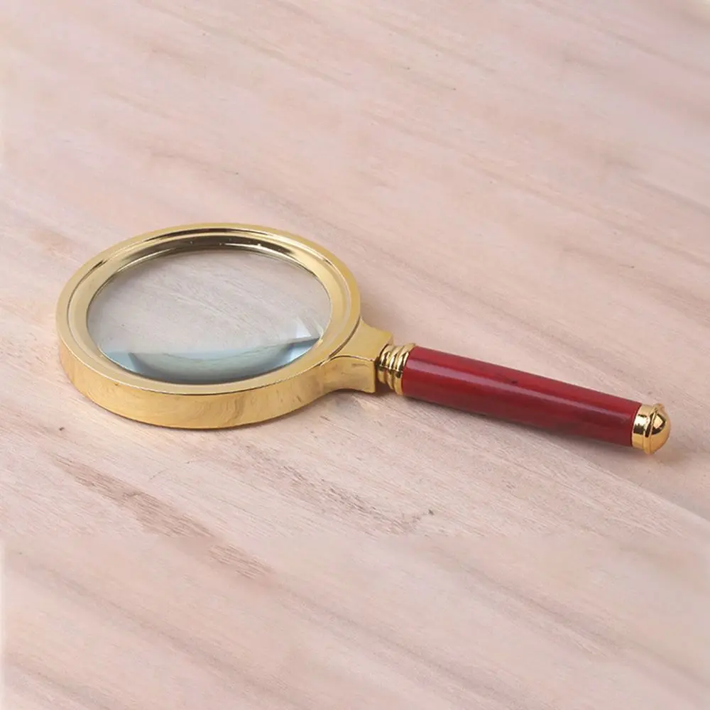 10 X Portable Handle Handheld Magnifying Glass Magnifier High-Magnification High-Definition for Jewelry Loupe 70/80/90/100mm