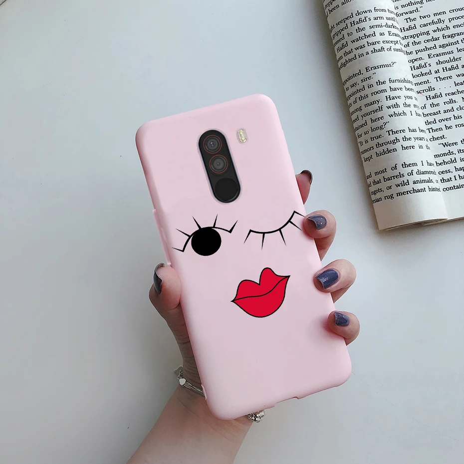 For xiaomi Pocophone F1 Case Poco F1 Cute Cat Cartoon Cover Silicone Soft TPU Phone Case For xiaomi Pocophone F1 Global F 1 Case