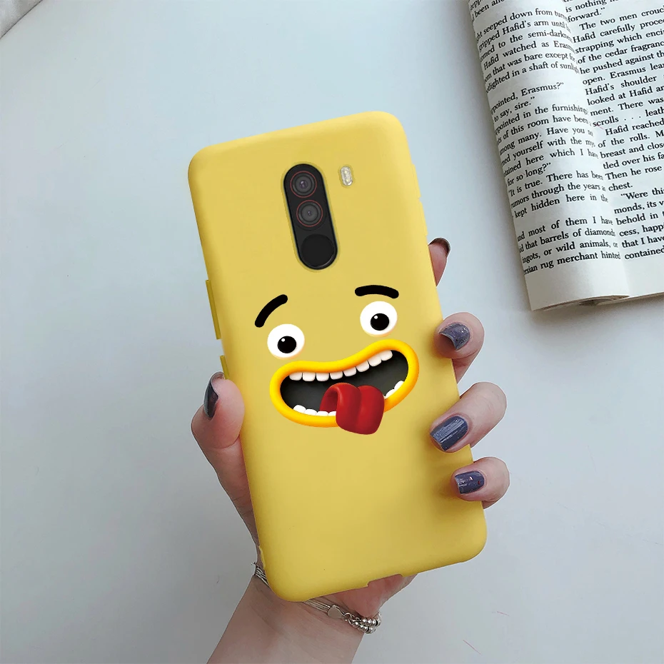 For xiaomi Pocophone F1 Case Poco F1 Cute Cat Cartoon Cover Silicone Soft TPU Phone Case For xiaomi Pocophone F1 Global F 1 Case