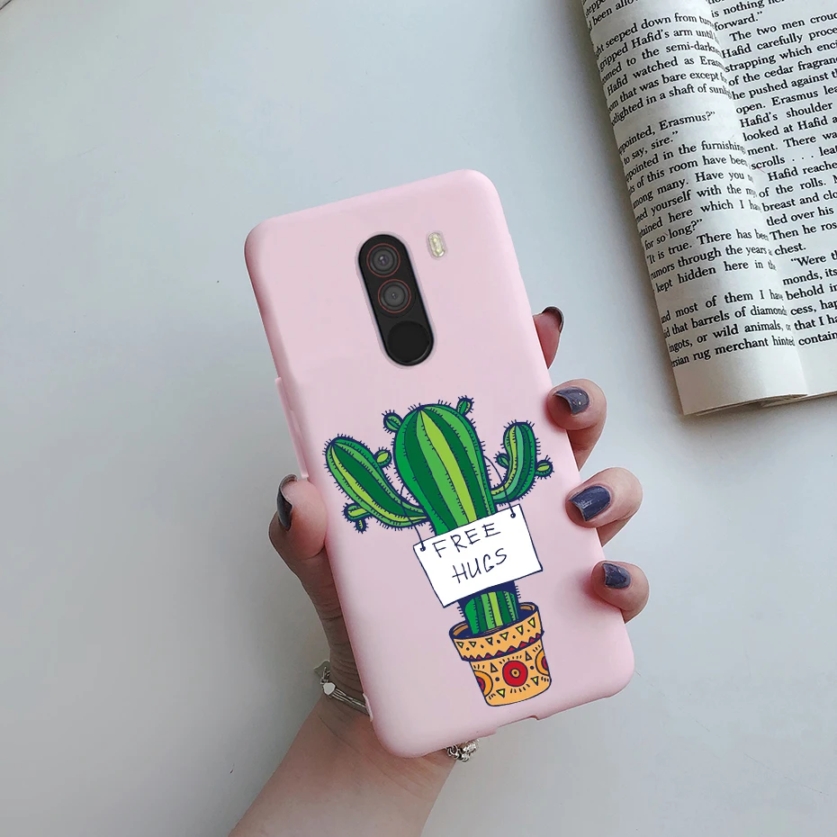 For xiaomi Pocophone F1 Case Poco F1 Cute Cat Cartoon Cover Silicone Soft TPU Phone Case For xiaomi Pocophone F1 Global F 1 Case