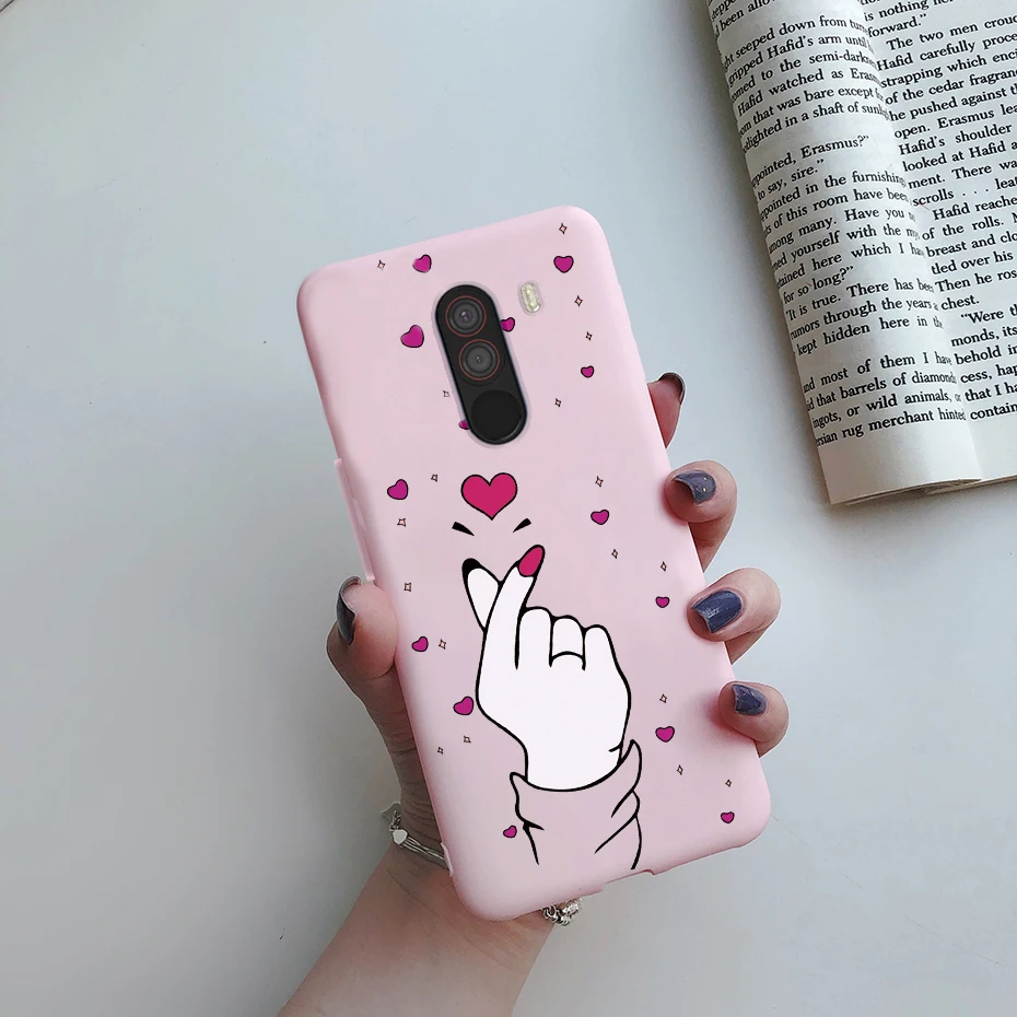 For xiaomi Pocophone F1 Case Poco F1 Cute Cat Cartoon Cover Silicone Soft TPU Phone Case For xiaomi Pocophone F1 Global F 1 Case